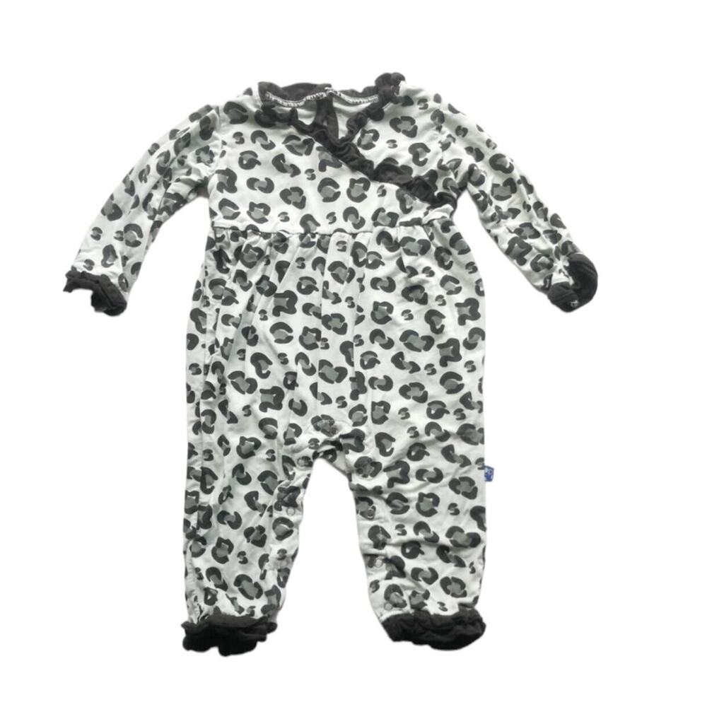 Kickee Pants Aloe Cheetah Ruffle Romper